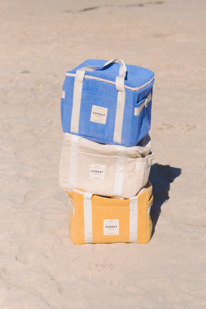Golden Towelling Cooler Bag