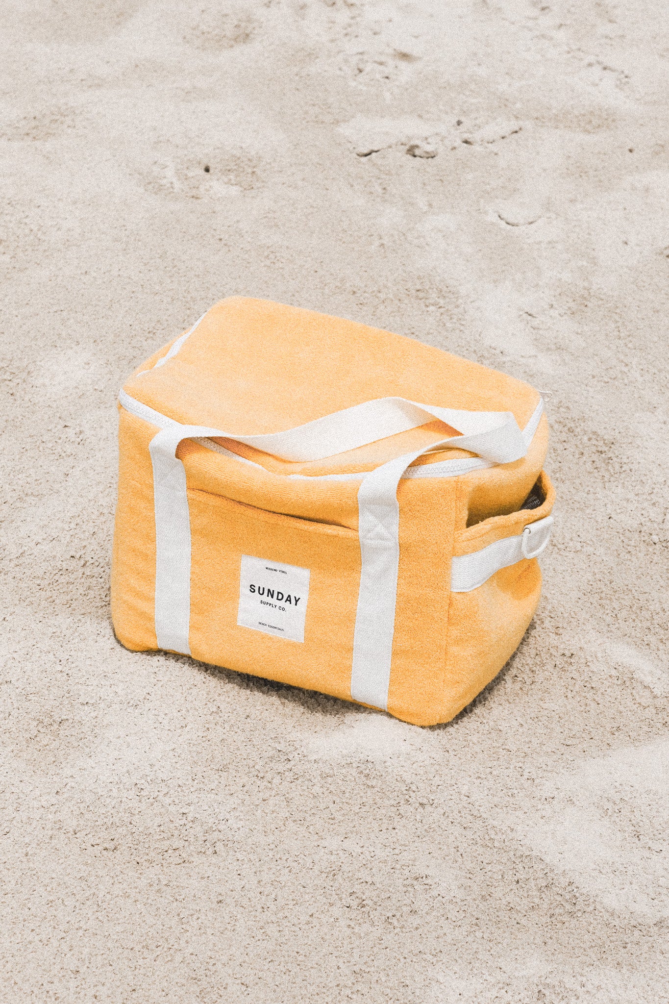 Golden Towelling Cooler Bag