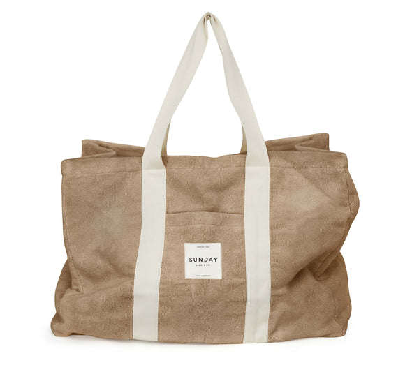 ★TOUT Y EST★ Earlkin Canvas Cross Tote Dream Bag Brown BSA beach-bags_husk_front-relaxed-