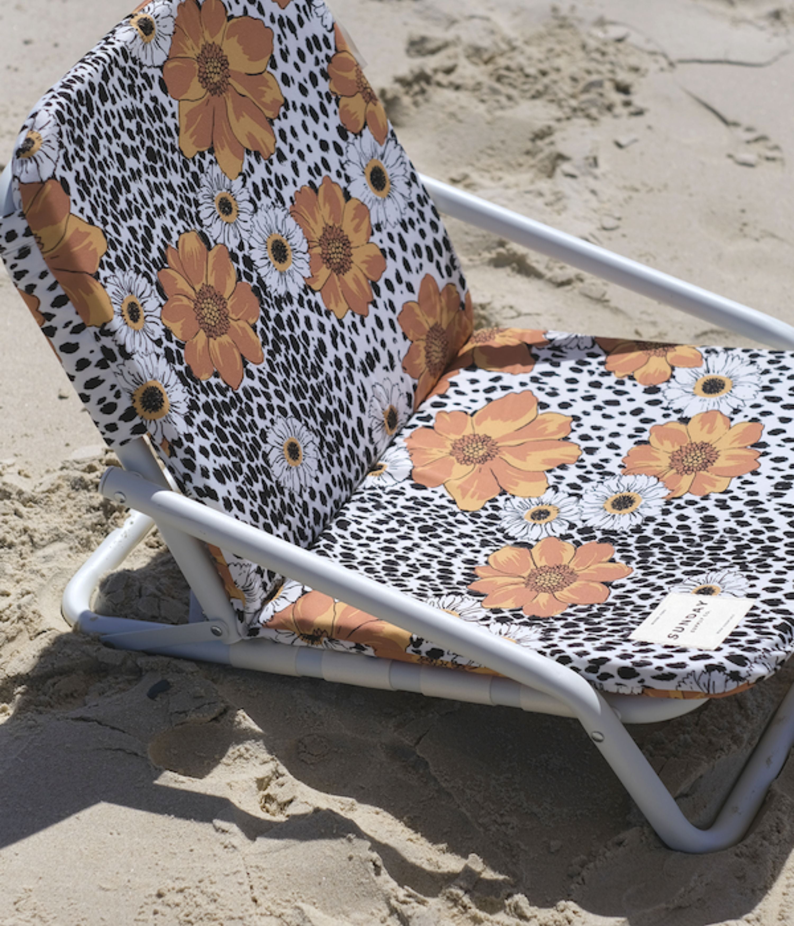 Leopard print deck online chair