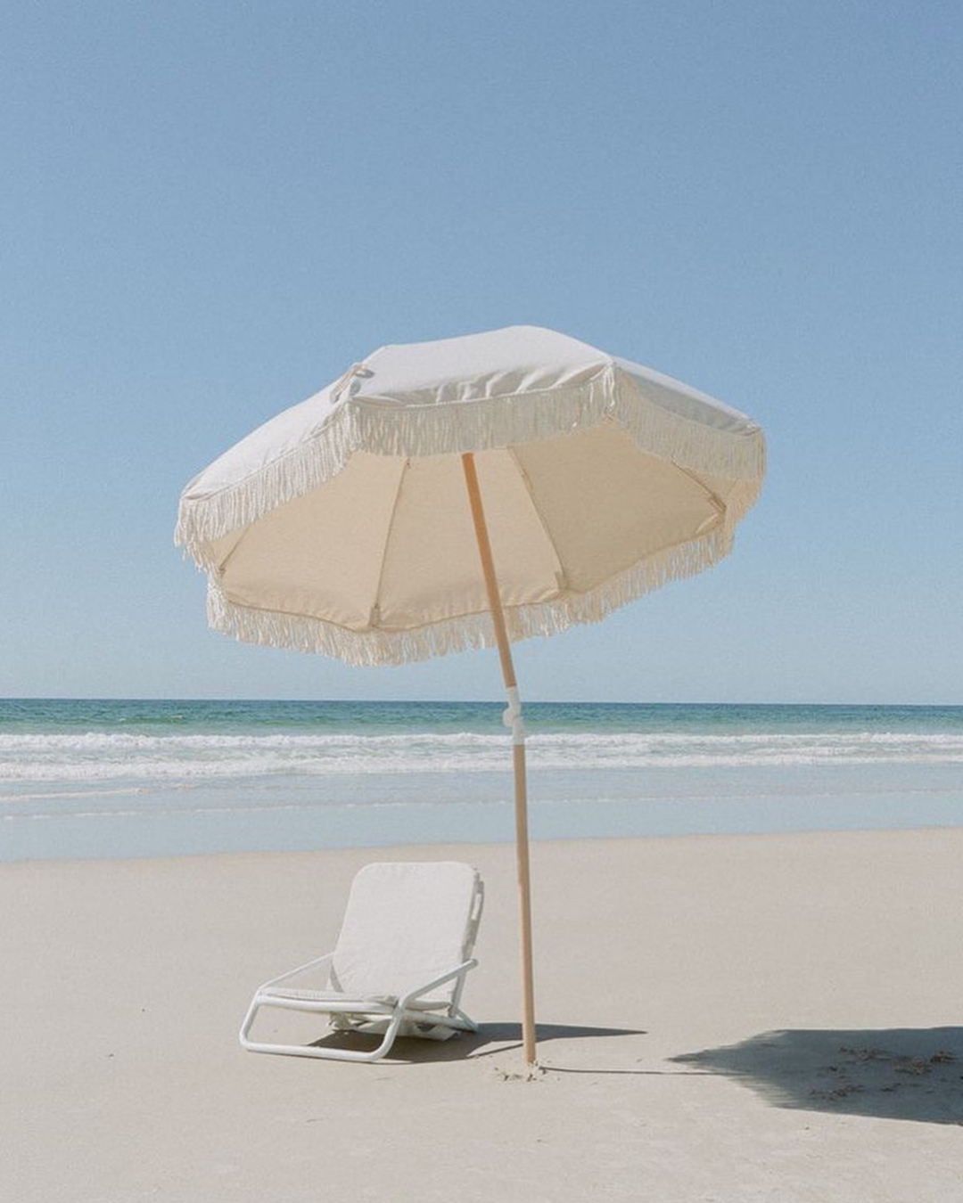 Dunes Folding Beach Chair with Matching Beach Umbrella by Sunday Supply Co.