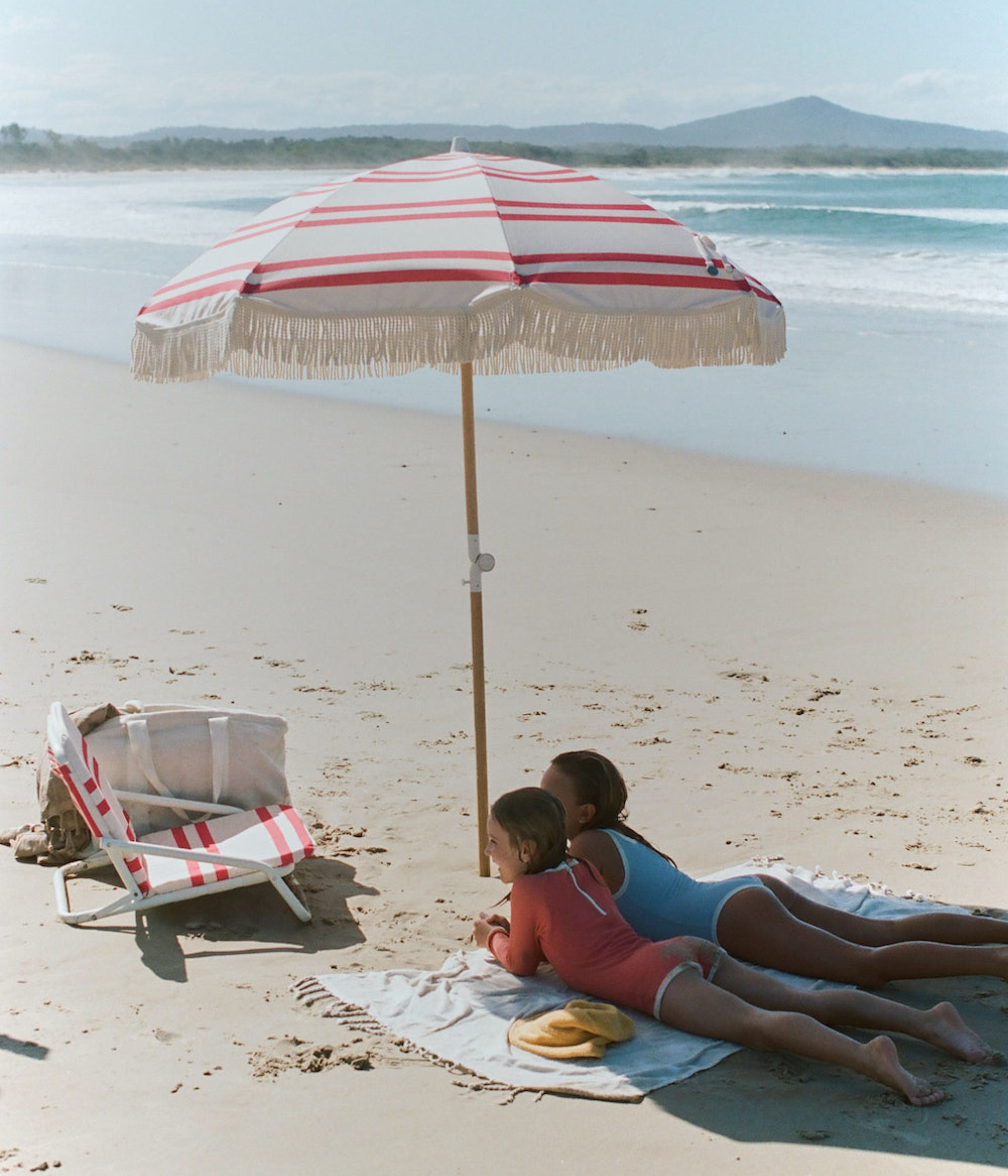 Rio Stripe Beach Chair Sunday Supply Co. Low Beach Chair