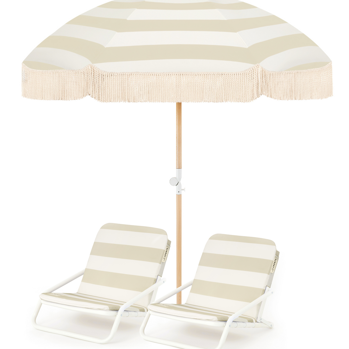 Low Tide Beach Umbrella & Beach Chair Set