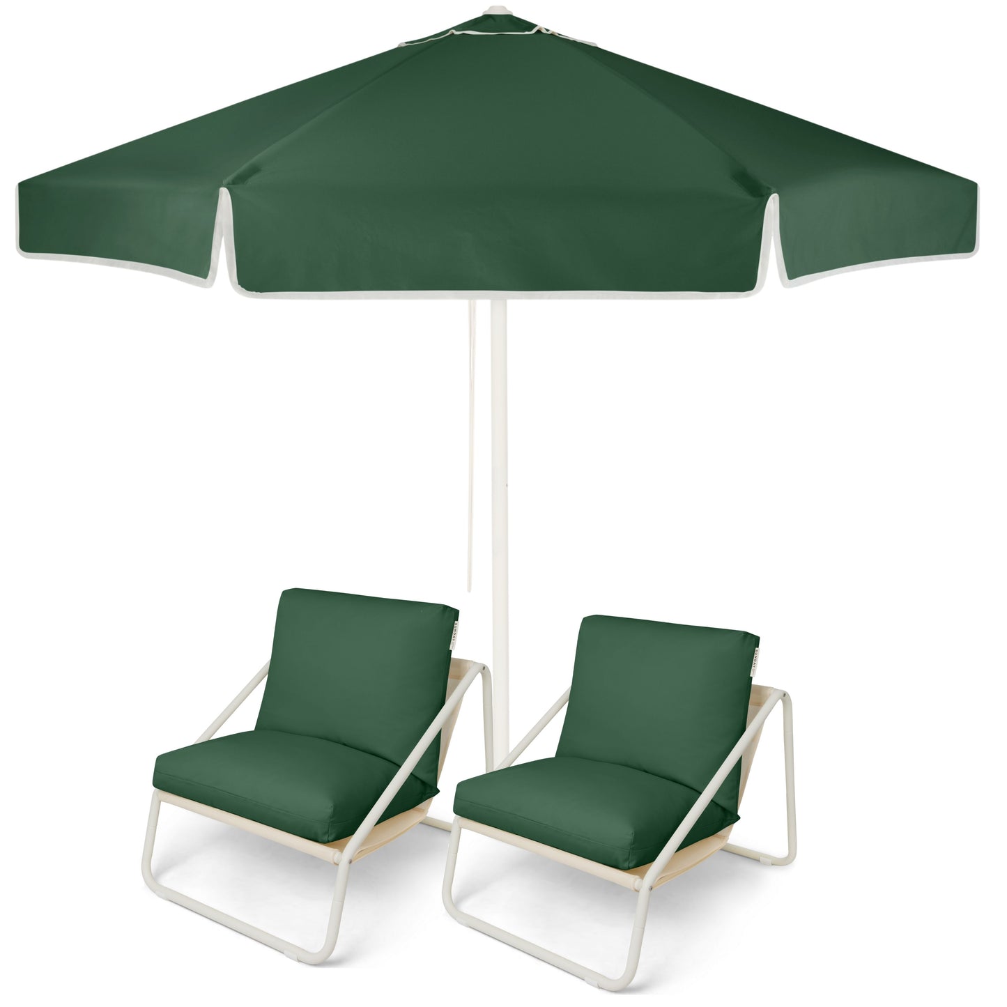 Native Market Umbrella and Outdoor Chair Set