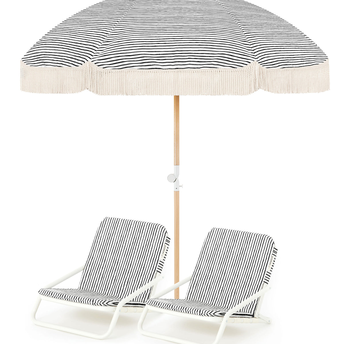 Natural Instinct Beach Umbrella & Beach Chair Set